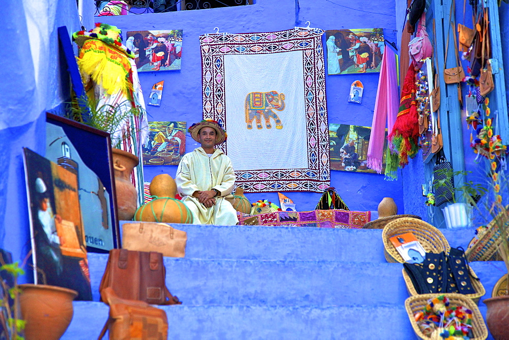 Souvenir shop, Chefchaouen, Morocco, North Africa, Africa