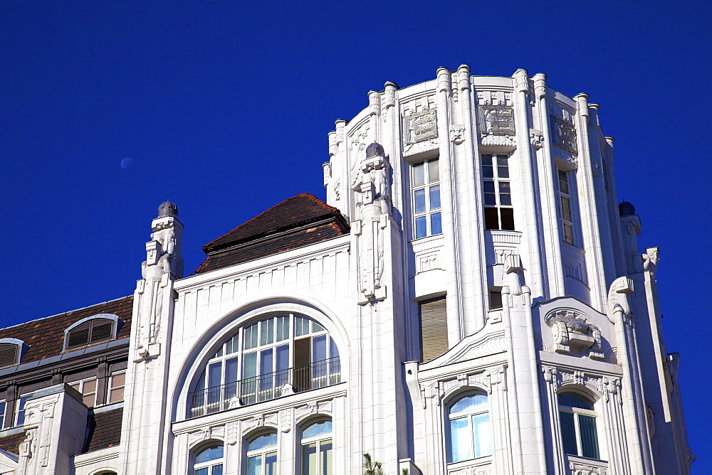 Art Deco Building on Vaci Utca, Budapest, Hungary, Europe 