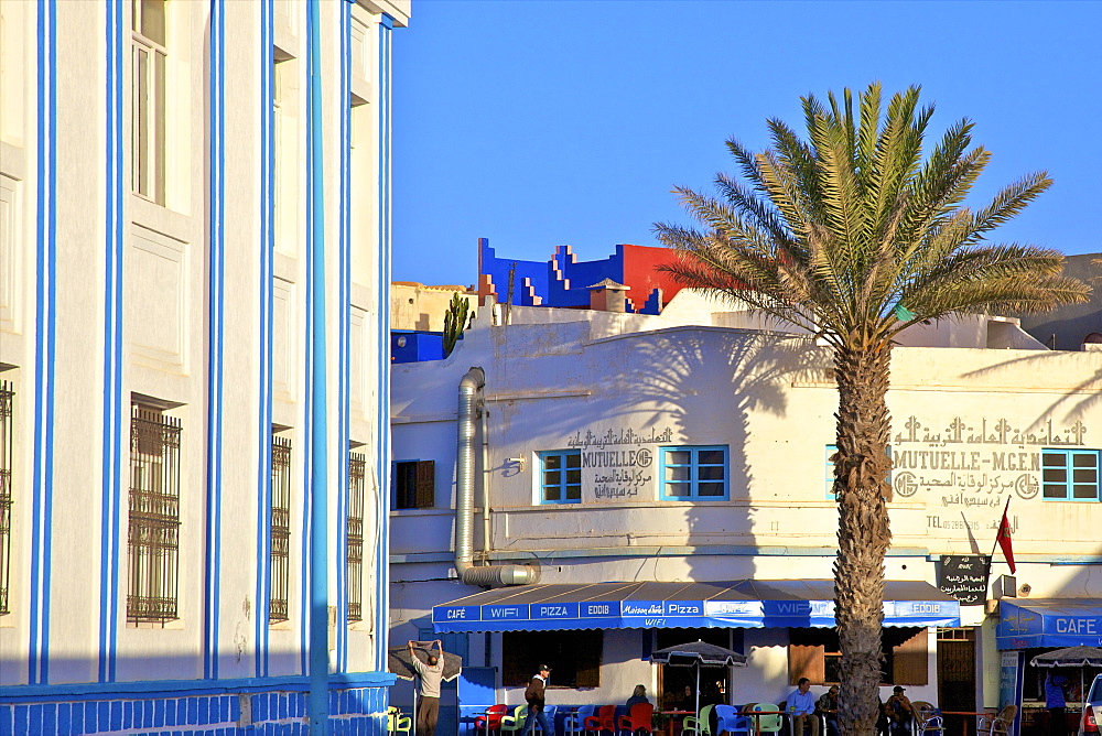 Art Deco architecture, Sidi Ifni, Morocco, North Africa, Africa