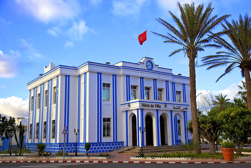 Art Deco architecture, Sidi Ifni, Morocco, North Africa, Africa