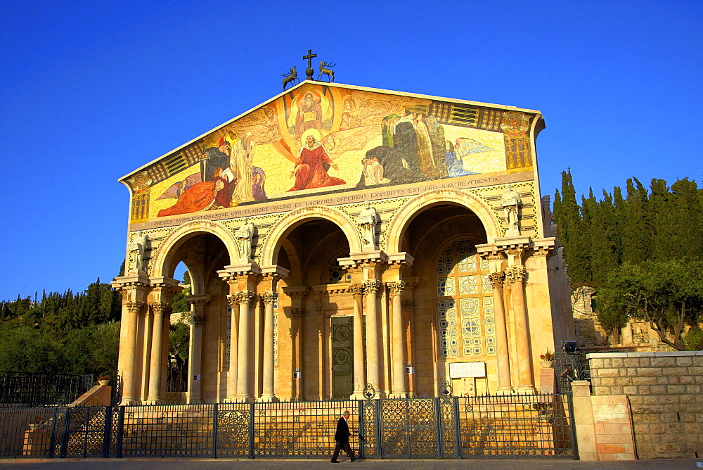 Basilica of The Agony, Garden of Gethsemane, Jerusalem, Israel, Middle East