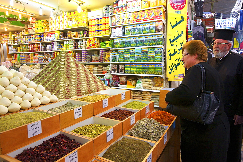 Spice Shop, Muslim Quarter, Jerusalem, Israel, Middle East