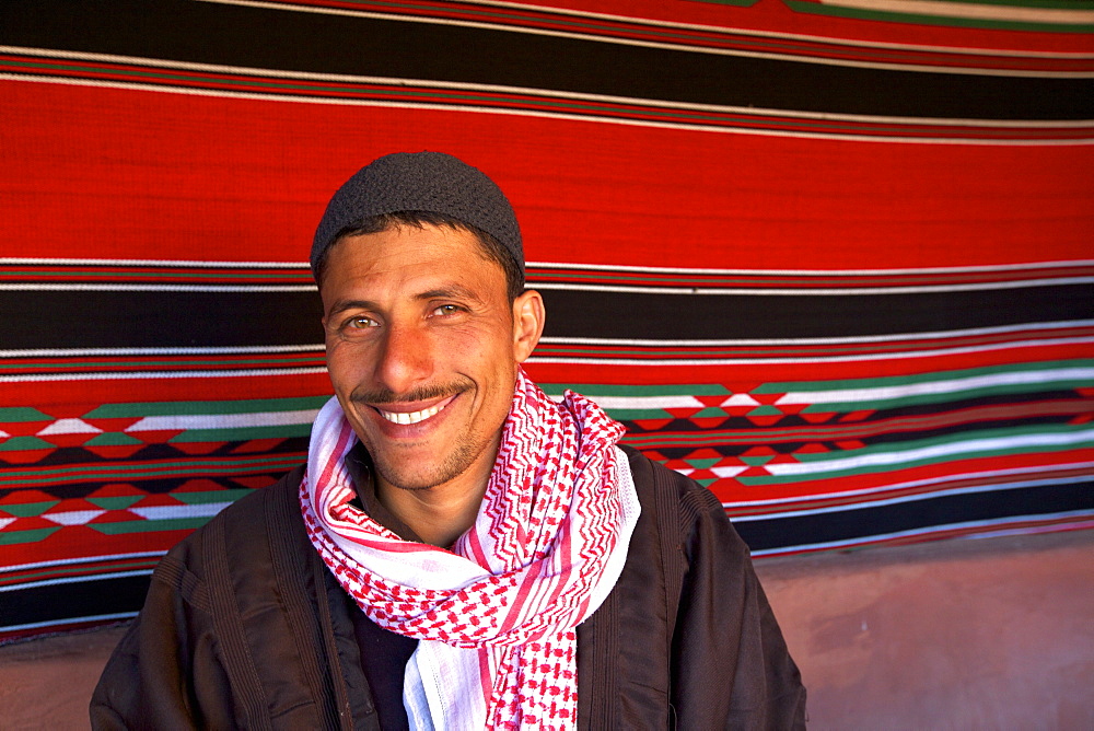 Bedouin man, Wadi Rum, Jordan, Middle East