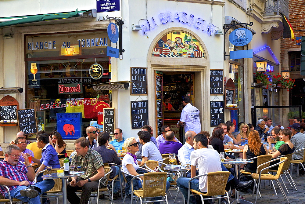 Cafe, Brussels, Belgium, Europe