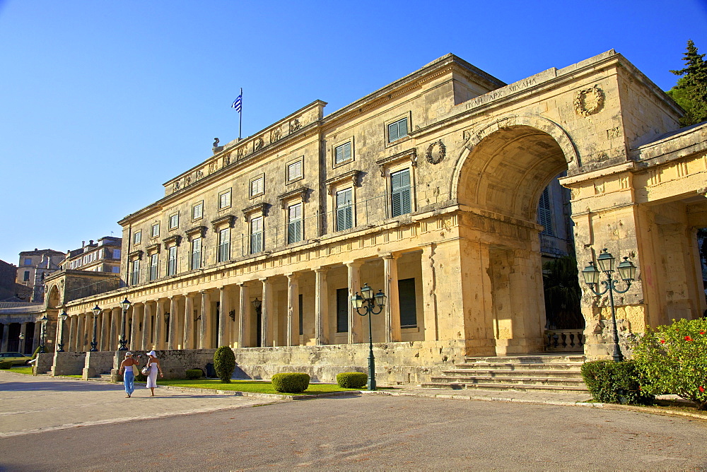 The Palace of St. Michael and St. George, Corfu Old Town, Corfu, The Ionian Islands, Greek Islands, Greece, Europe