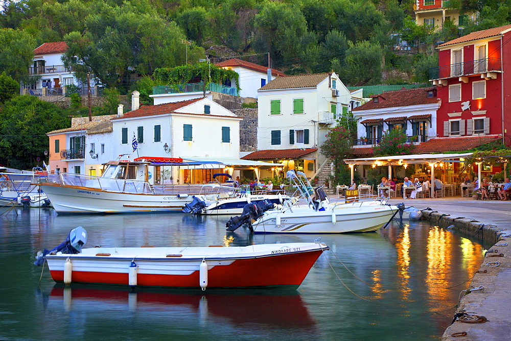 Loggos Harbour, Paxos, The Ionian Islands, Greek Islands, Greece, Europe