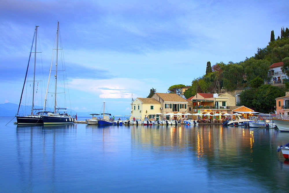 Loggos Harbour, Paxos, The Ionian Islands, Greek Islands, Greece, Europe