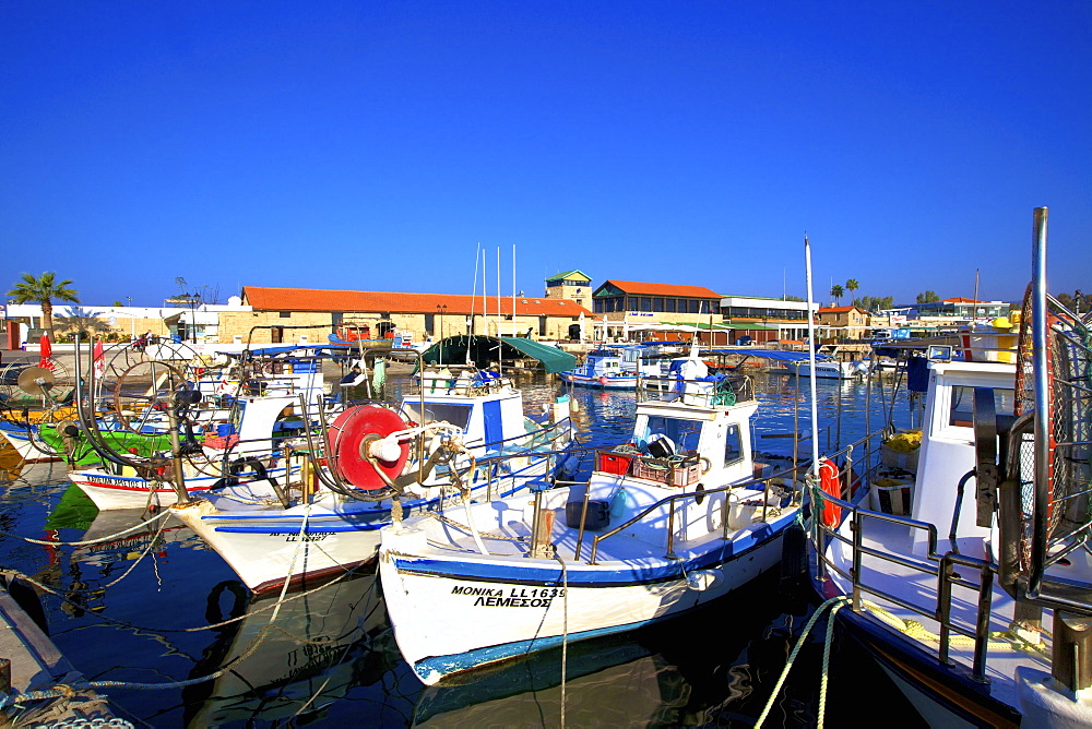 Paphos Harbour, Paphos, Cyprus, Eastern Mediterranean Sea, Europe