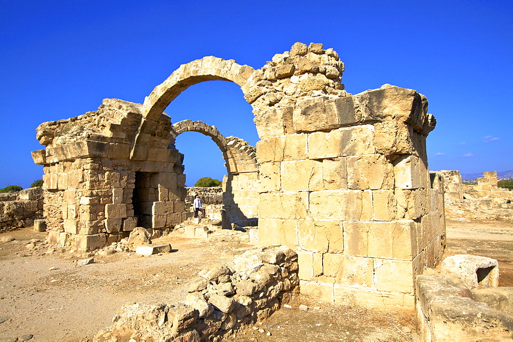 Saranda Kolones, Kato Paphos Archaeological Park, UNESCO World Heritage Site, Paphos, Cyprus, Eastern Mediterranean, Europe