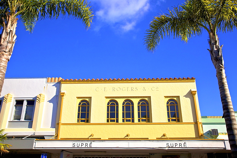 C. E. Rogers and Co Art Deco Building, Napier, Hawkes Bay, North Island, New Zealand, Pacific