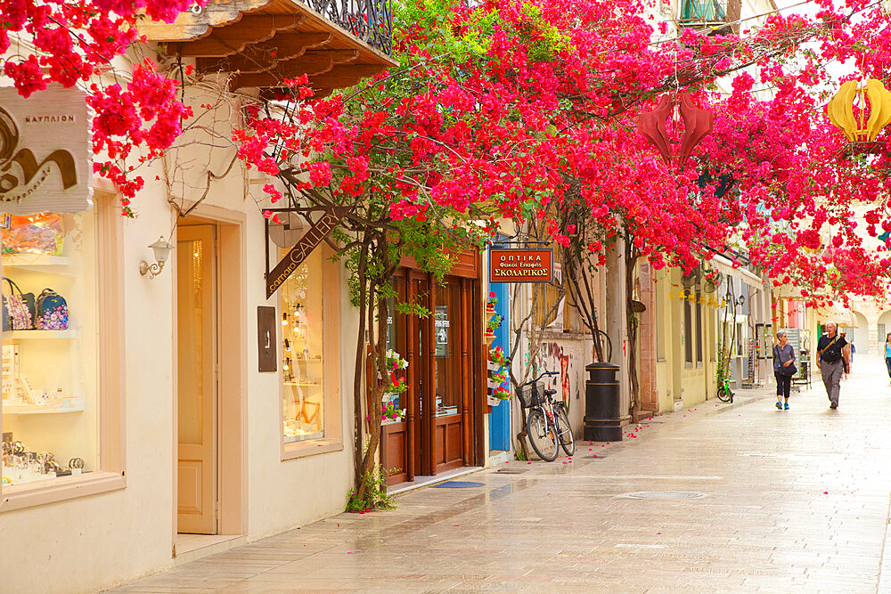 Shops in the Old Town of Nafplio, Argolis, The Peloponnese, Greece, Europe