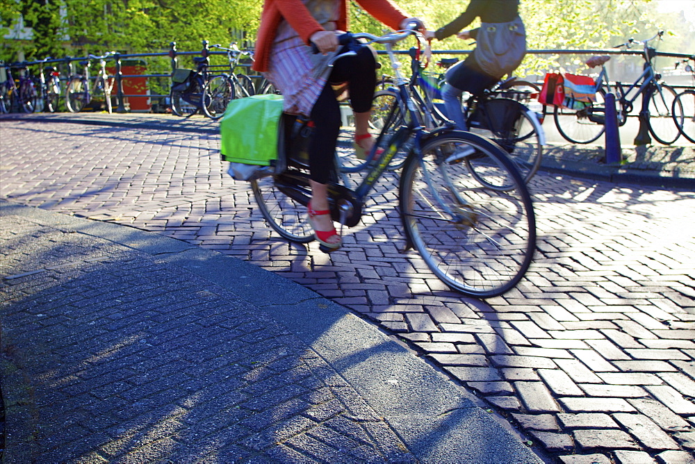 Cyclist, Amsterdam, Netherlands, Europe