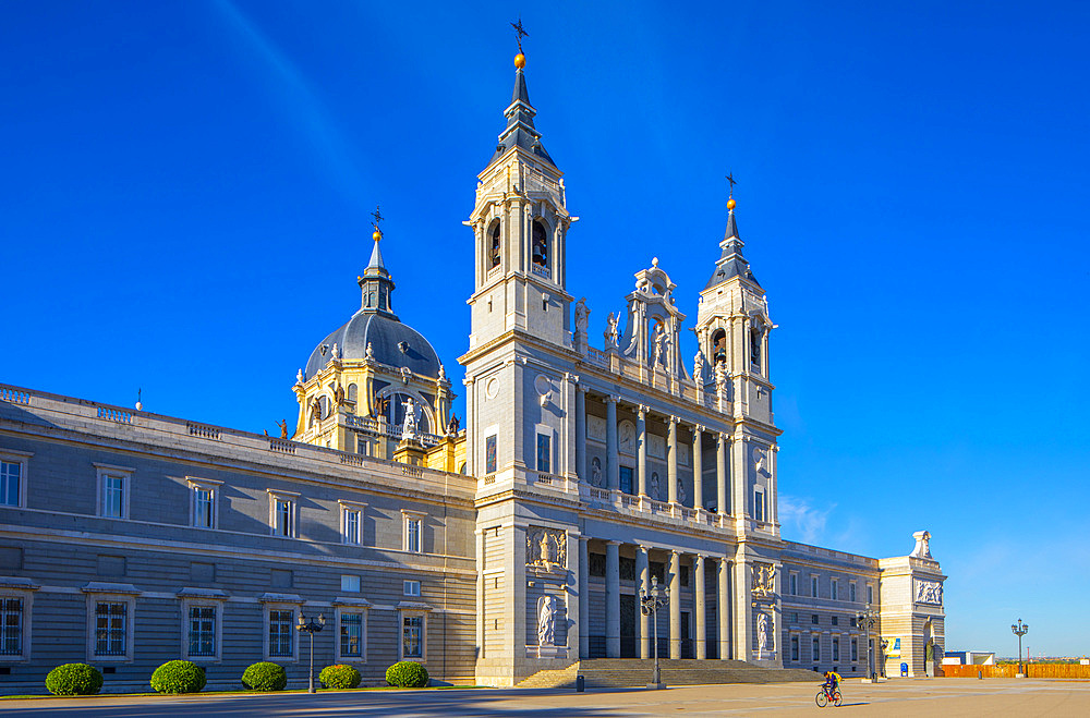 Exterior of Almudena Cathedral, Madrid, Spain, Europe