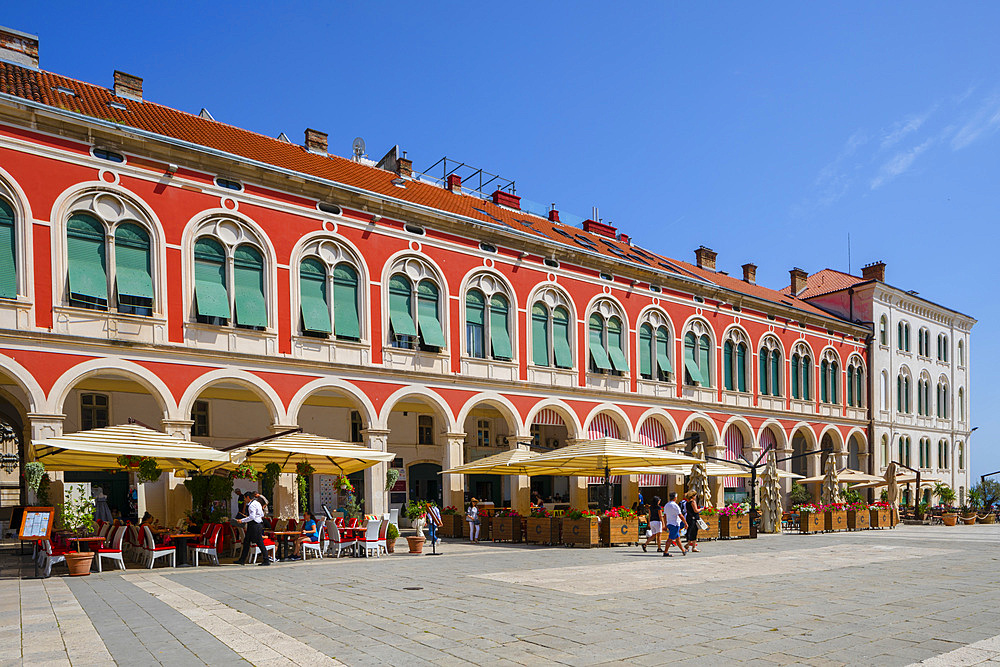 Republic Square, Split, Dalmatian Coast, Croatia, Europe