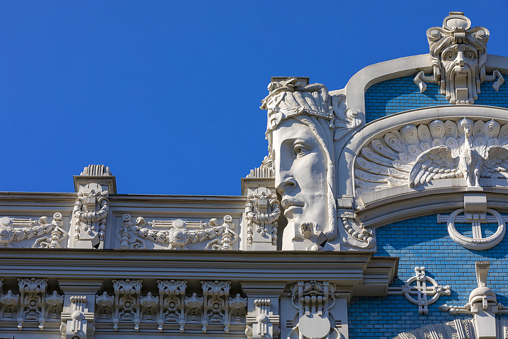 Art Nouveau architecture, Riga, Latvia, Europe