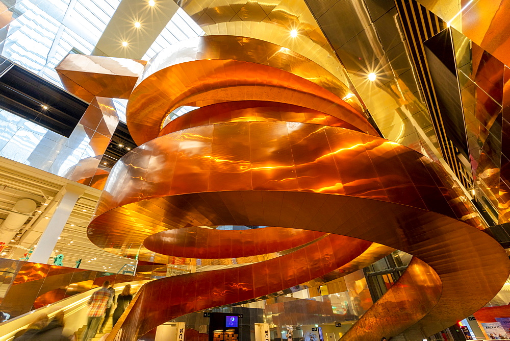 Staircase at Experimentarium, Tuborg Harbour, Hellerup, Copenhagen, Denmark, Scandinavia, Europe