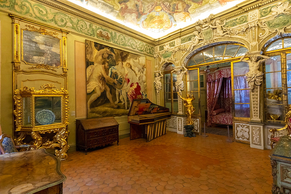 Ceremonial Room, Lascaris Palace, Nice, Alpes-Maritimes, Cote d'Azur, French Riviera, Provence, France, Mediterranean, Europe