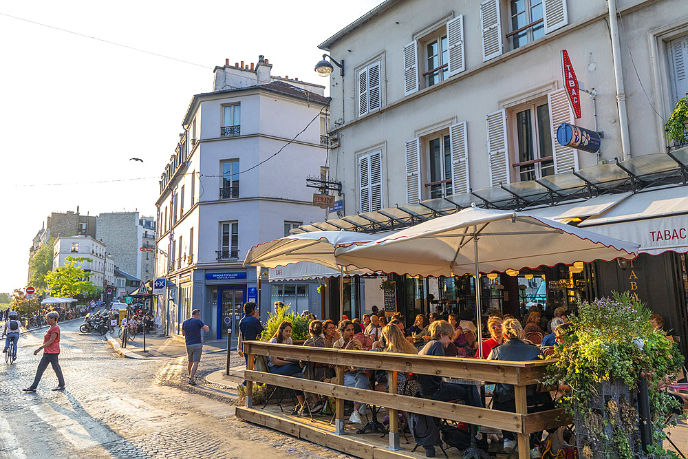 Cafe restaurant, Montmartre, Paris, France, Europe