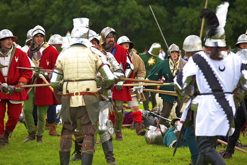 Battle of Bosworth Field Re-enactment, Market Bosworth, Leicestershire, England, United Kingdom, Europe 