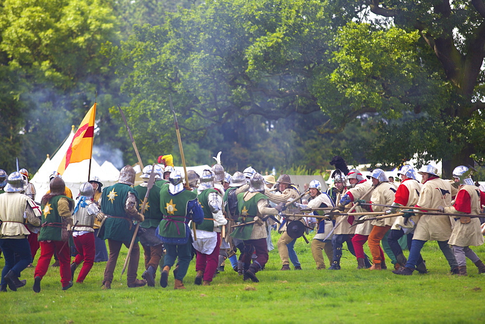 Battle of Bosworth Field Re-enactment, Market Bosworth, Leicestershire, England, United Kingdom, Europe 