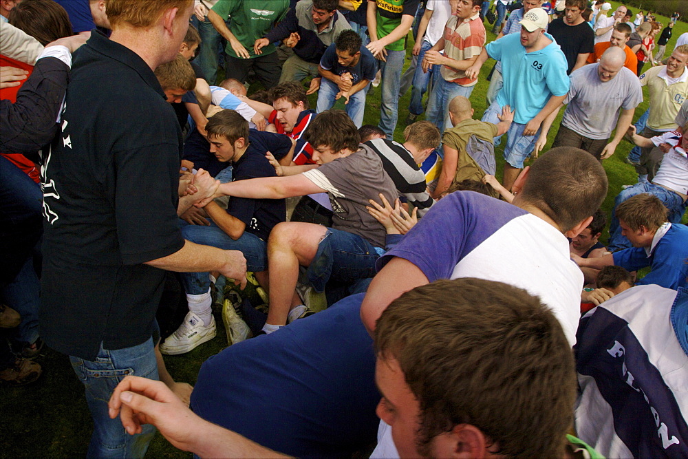 The Old Annual Custom of Bottle-kicking, Hallaton, Leicestershire, England, United Kingdom, Europe 