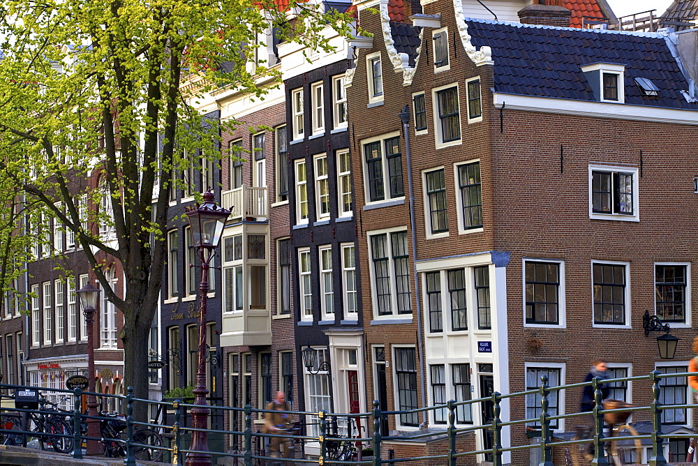 Gabled canal houses, Amsterdam, Netherlands, Europe