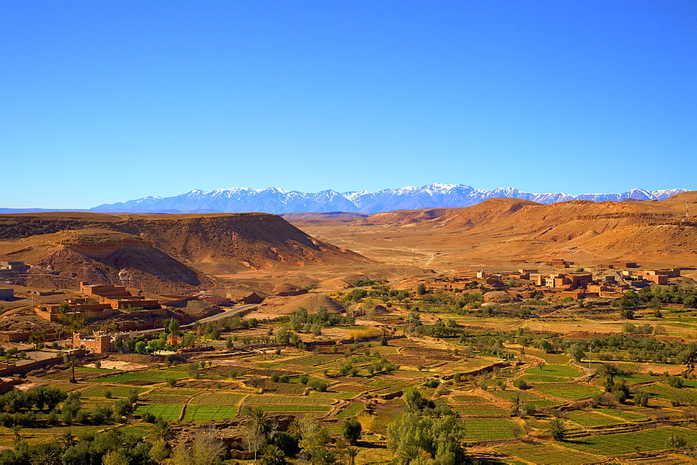 Atlas Mountains, Ait-Benhaddou, Morocco, North Africa, Africa 