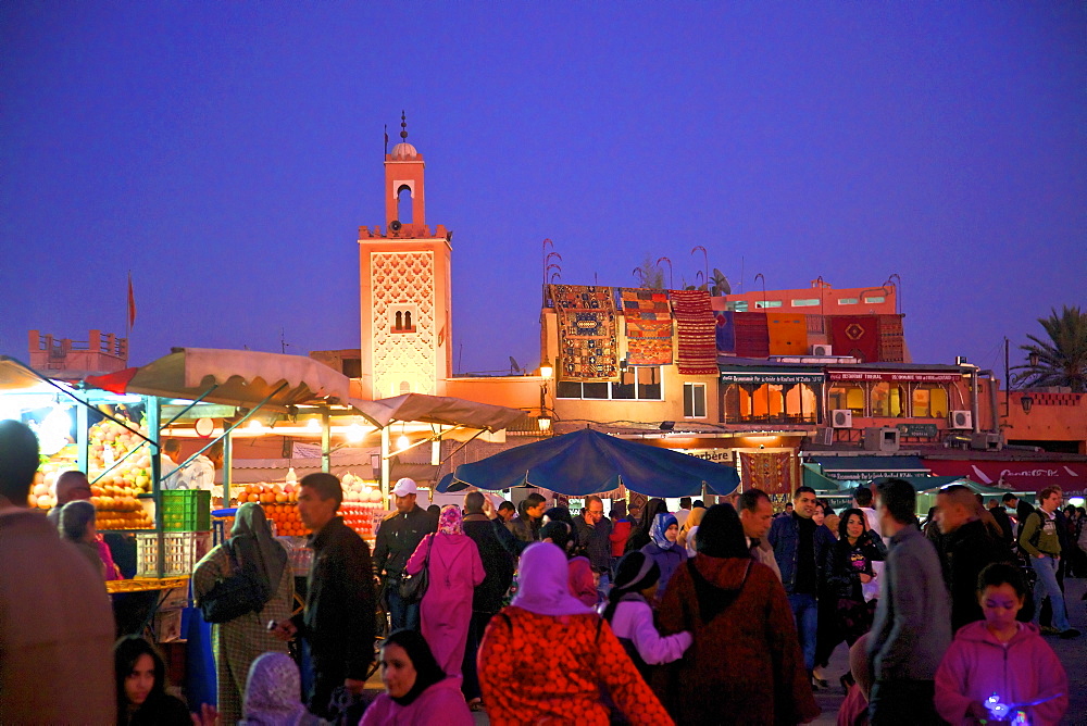 The Night Market, Jemaa El Fna Square, Marrakech, Morocco, North Africa, Africa 