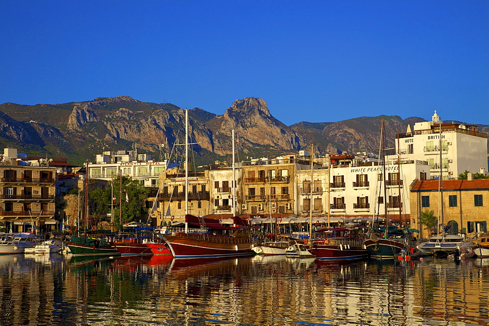 Kyrenia Harbour, Kyrenia, North Cyprus, Cyprus, Mediterranean, Europe 