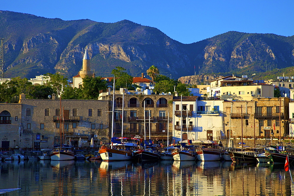 Kyrenia Harbour, Kyrenia, North Cyprus, Cyprus, Mediterranean, Europe 