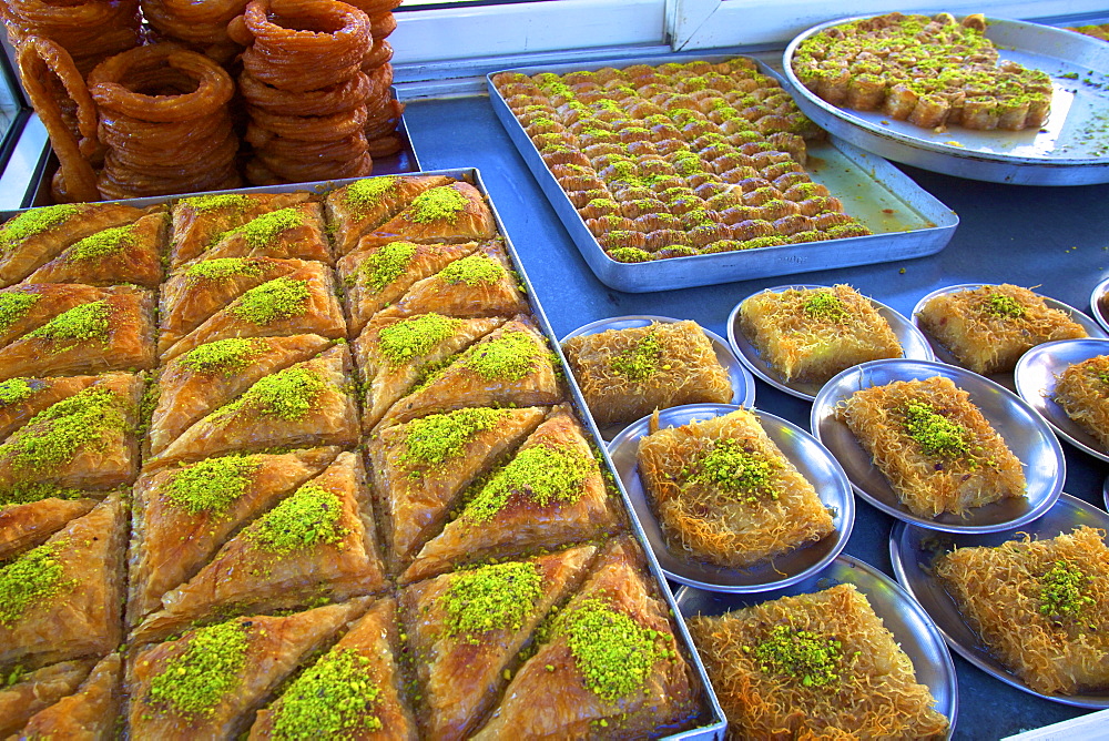 Turkish pastries, Lefkosa (Nicosia), North Cyprus, Cyprus, Europe 