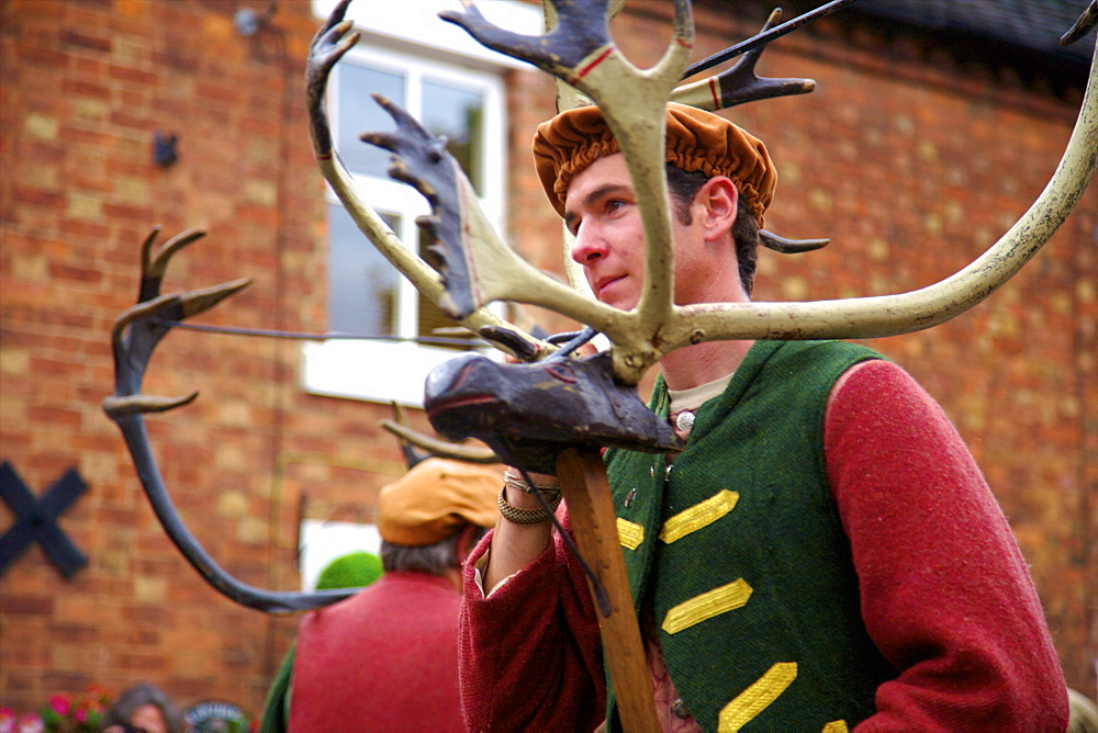 Abbots Bromley Horn Dance, Abbots Bromley, Staffordshire, England, United Kingdom, Europe