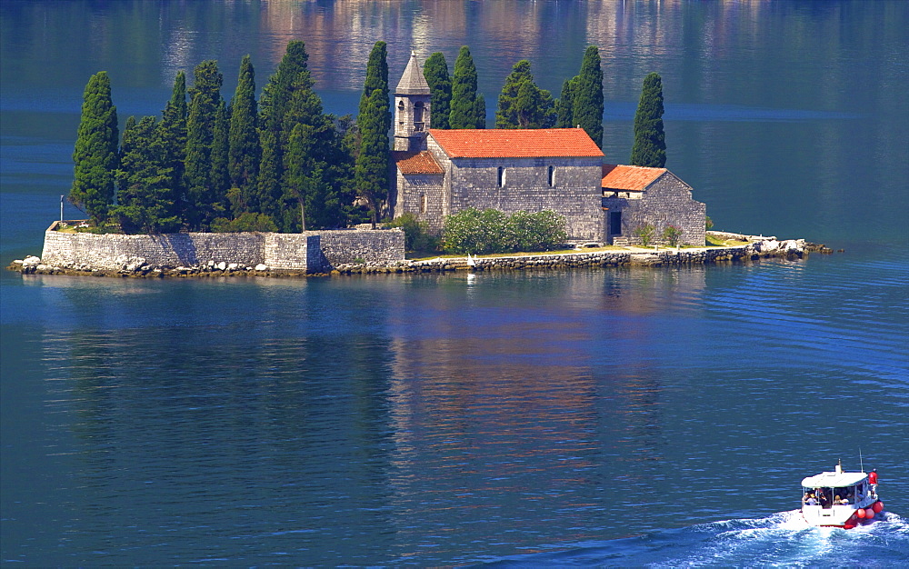 St. George Island, Kotor Bay, UNESCO World Heritage Site, Montenegro, Europe 