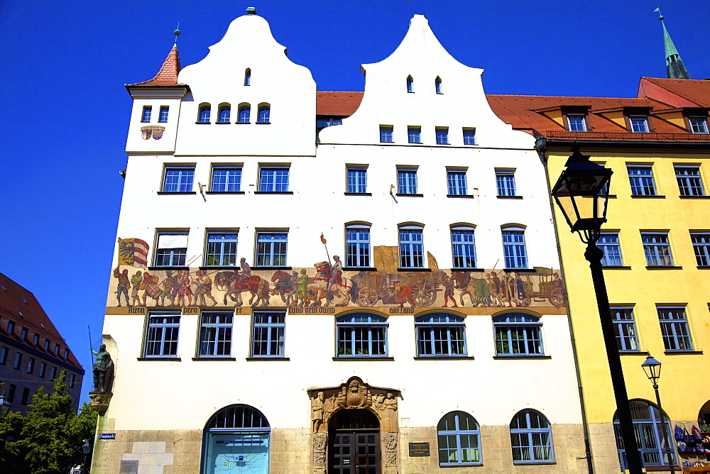 Historic building, Nuremberg, Bavaria, Germany, Europe 