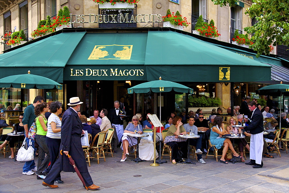 Les Deux Magots Restaurant, Paris, France, Europe