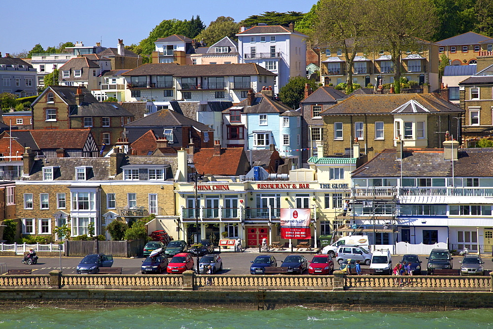 Cowes from the sea, Cowes, Isle of Wight, England, United Kingdom, Europe