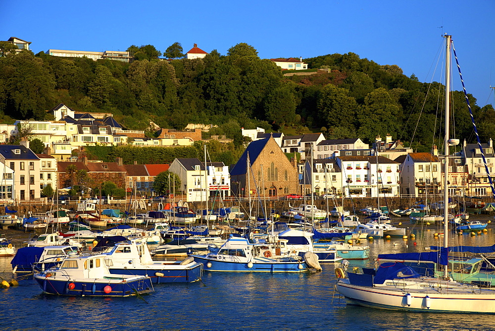 St. Aubin's Harbour, St. Aubin, Jersey, Channel Islands, Europe