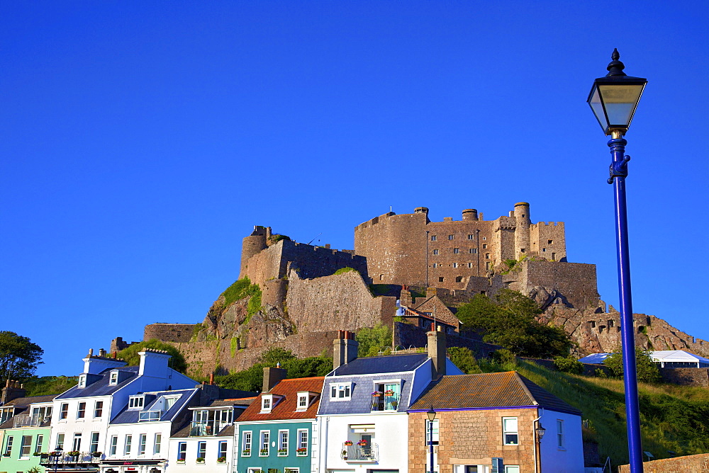 Mont Orgueil Castle, Gorey, Jersey, Channel Islands, Europe 