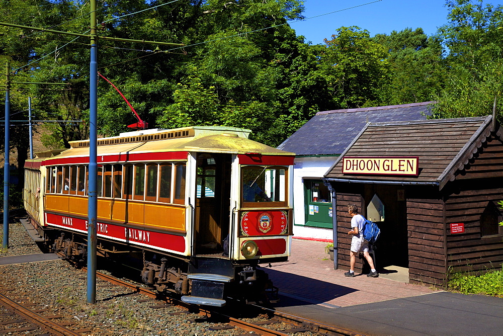 Manx Electric Railway, Dhoon Glen Station, Dhoon Glen, Isle of Man, Europe