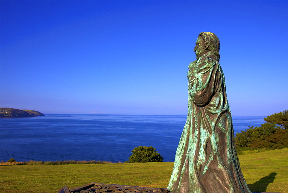 Statue of Sir William Hillary, Douglas, Isle of Man, Europe 