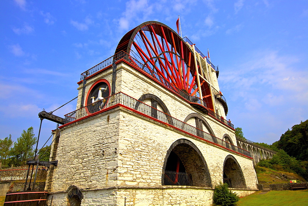 Laxey Wheel, Laxey, Isle of Man, Europe 