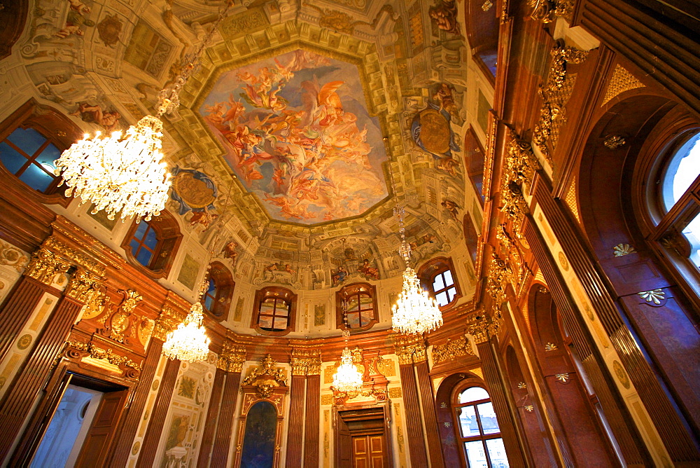 Interior of Belvedere Palace, UNESCO World Heritage Site, Vienna, Austria, Europe 