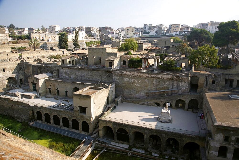 Ancient Roman ruins, Herculaneum, UNESCO World Heritage Site, Naples, Campania, Italy, Europe