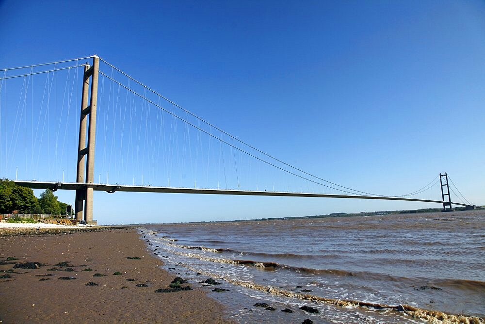 Humber Bridge, East Yorkshire, Yorkshire, England, United Kingdom, Europe