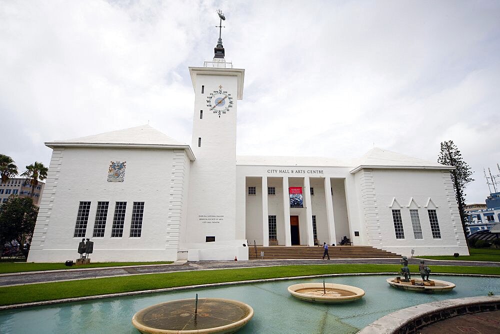 City Hall And Arts Centre, Hamilton, Bermuda Islands, North Atlantic Ocean, Atlantic