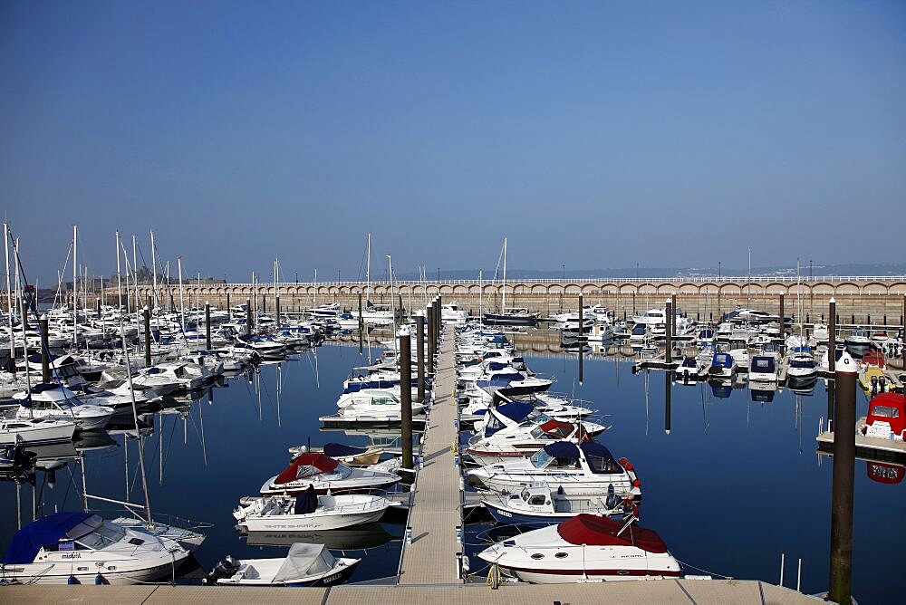 Boats and yachts in Elizabeth Marina, Jersey, Channel Islands, United Kingdom, Europe