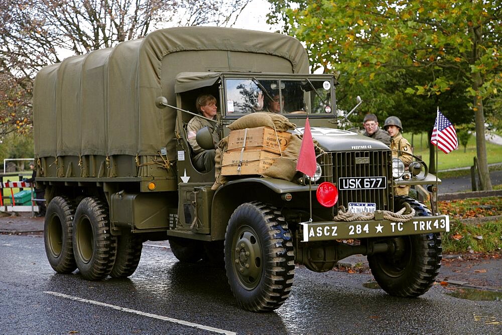 US Army GMC Prestone-43 Truck, Pickering, North Yorkshire, Yorkshire, England, United Kingdom, Europe