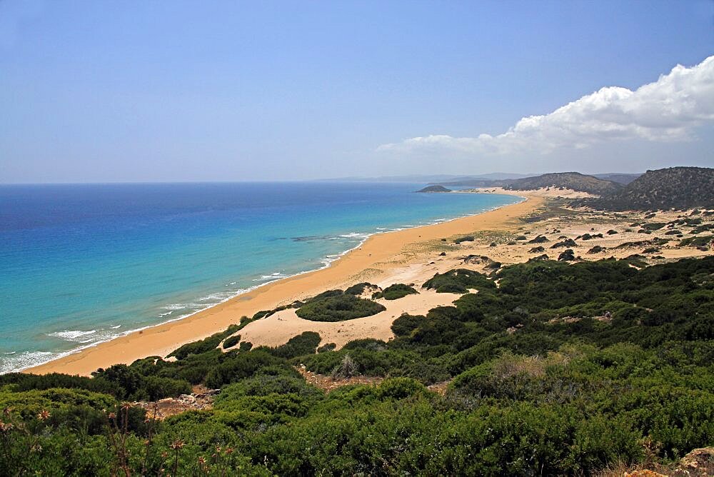 Golden Beach, Karpas Peninsula, Northern Cyprus, Mediterranean, Europe