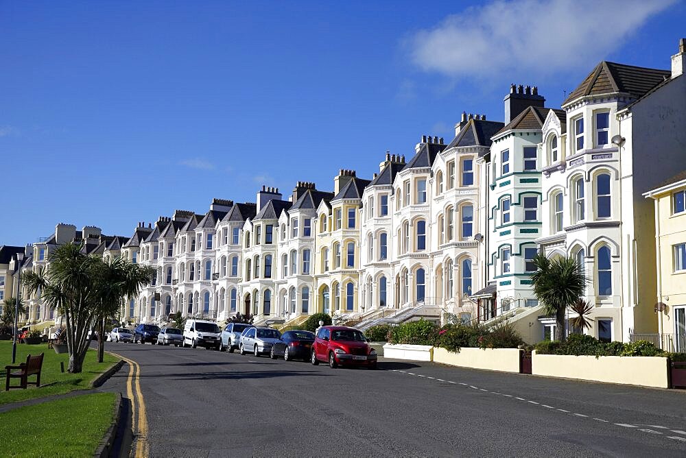 Houses on The Promenade, Isle of Man, British Isles, Europe