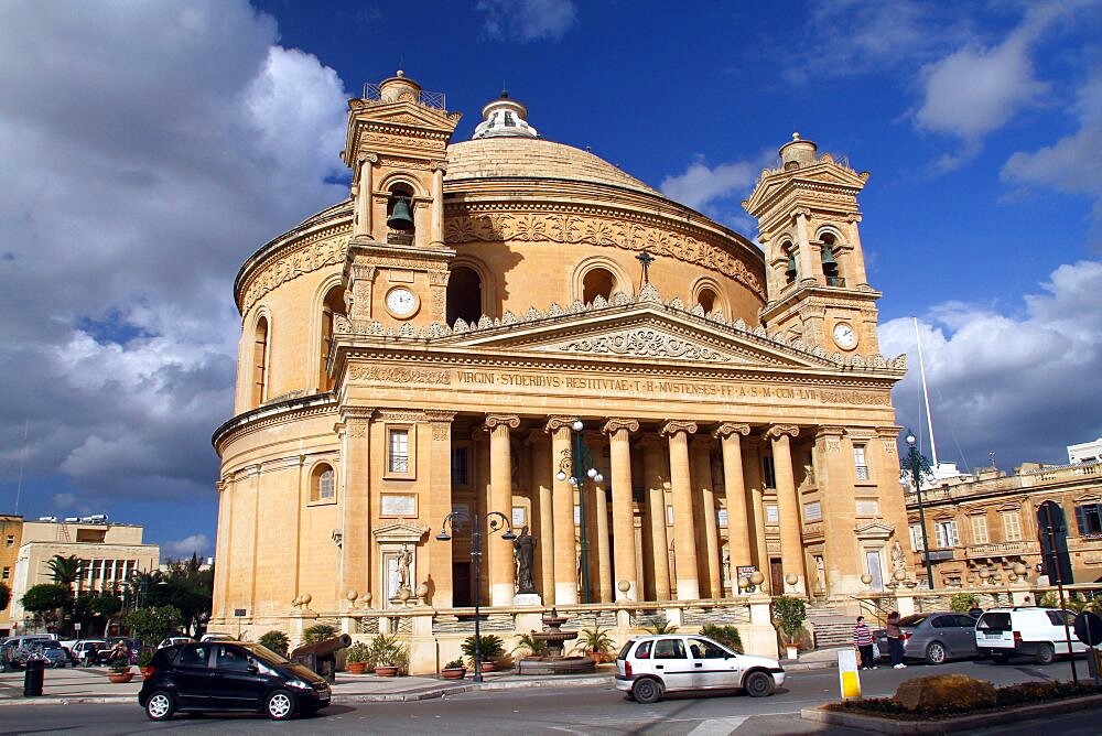 Rotunda of St. Marija Assunta Church (Mosta Dome), Mosta, Island of Malta, Europe